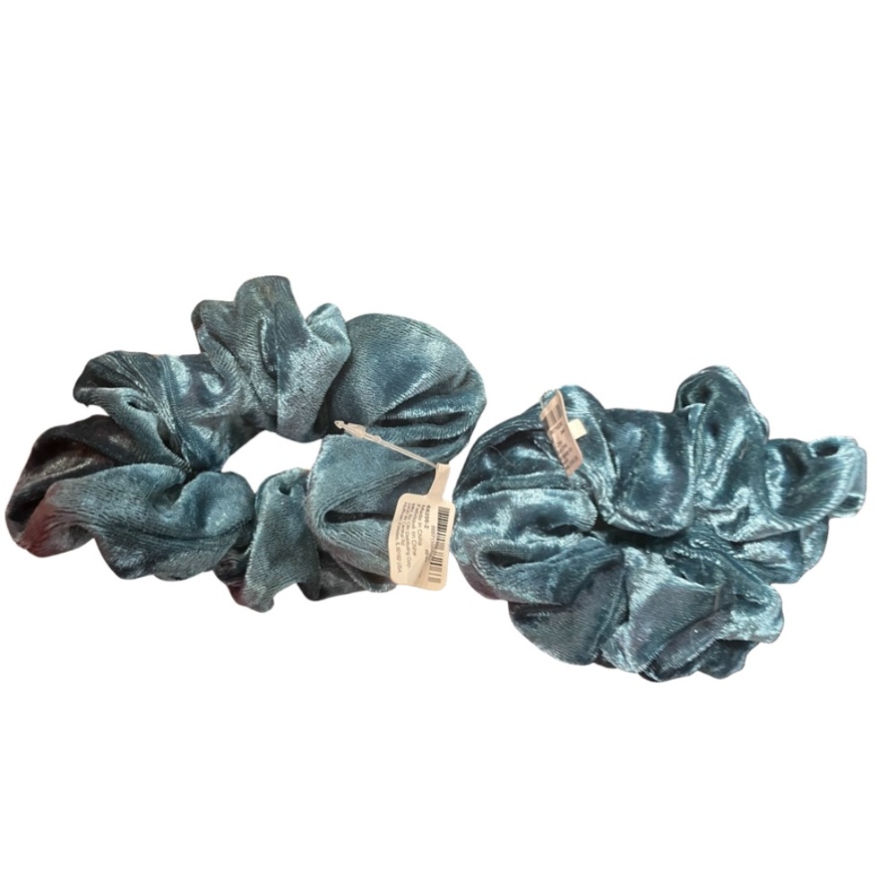 Blue scrunchies